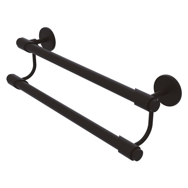 Allied Brass Tribecca Oil-Rubbed Bronze 30-in Double Towel Bar