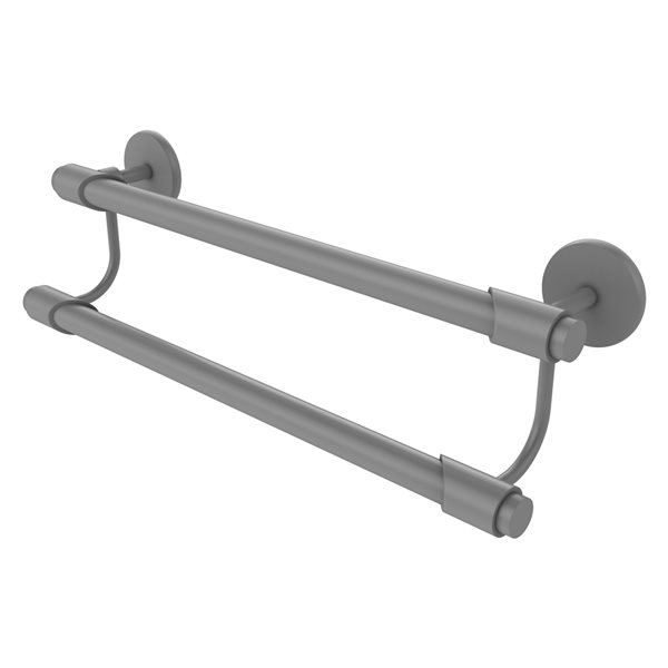 Allied Brass Tribecca Matte Grey 36-in Double Towel Bar