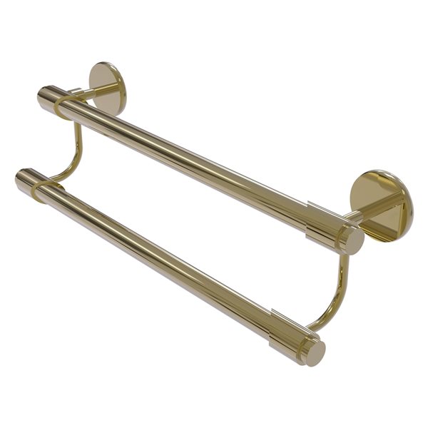 Allied Brass Tribecca Unlacquered Brass 24-in Double Towel Bar