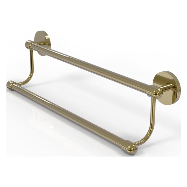 Allied Brass Tango Unlacquered Brass 24-in Double Towel Bar
