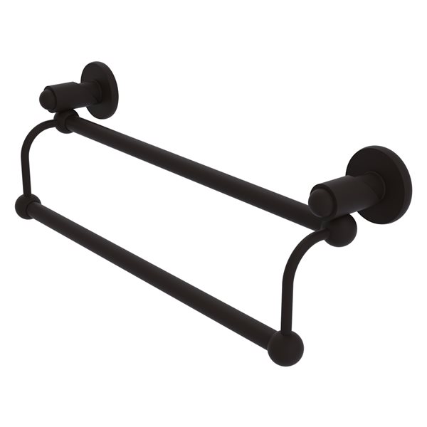 Allied Brass Soho 36-in Double Oil-Rubbed Bronze Wall Mount Double Towel Bar