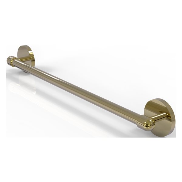 Allied Brass Tango 30-in Unlacquered Brass Wall Mount Single Towel Bar