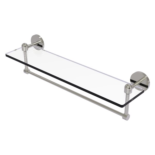 Allied Brass Tango Satin 1-Tier Brass Wall Mount Bathroom Shelf