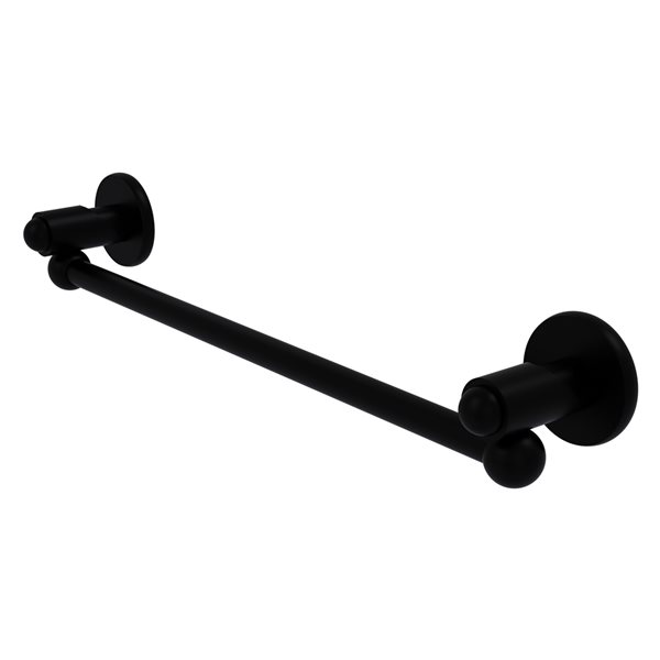 Allied Brass Soho 24-in Matte Black Wall Mount Single Towel Bar