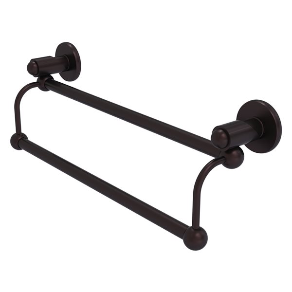 Allied Brass Soho 24-in Double Antique Bronze Wall Mount Double Towel Bar