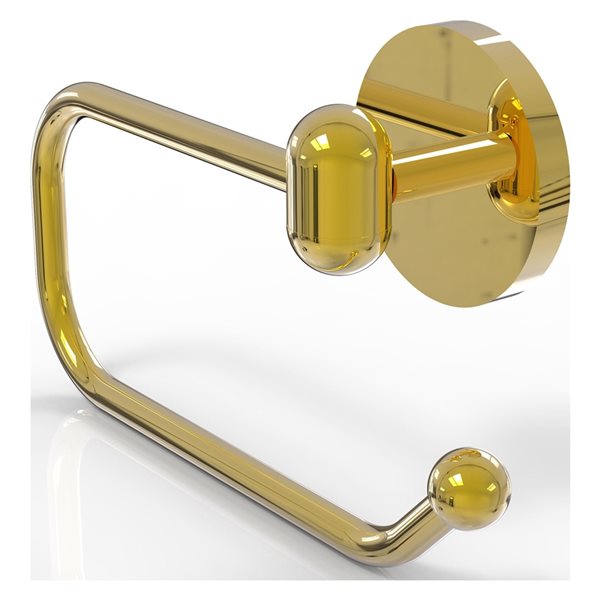 Allied Brass Tango Polished Brass Wall Mount Single Post Toilet Paper Holder