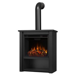 Real Flame Hollis 32-in Infrared Electric Fireplace in Black