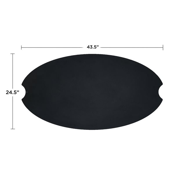 Real Flame Riverside Oval Steel Burner Cover