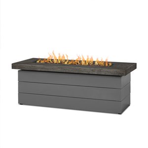 Real Flame Sullivan 48-in Grey Rectangular Outdoor Fireplace