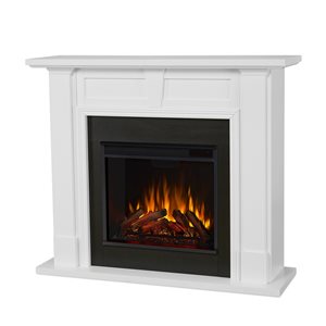 Real Flame Granby 41-in x 14-in x 50-in White MDF Electric Fireplace