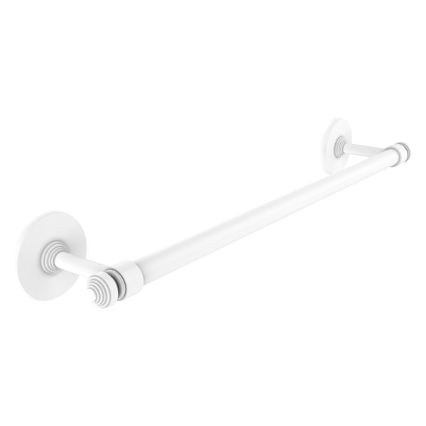 Allied Brass Southbeach 24-in Matte White Wall Mount Single Towel Bar