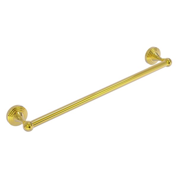 Allied Brass Sag Harbor 36-in Polished Brass Wall Mount Single Towel Bar