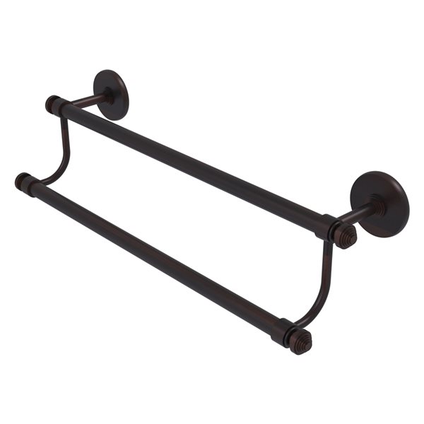Allied Brass Southbeach 24-in Double Venetian Bronze Wall Mount Double Towel Bar
