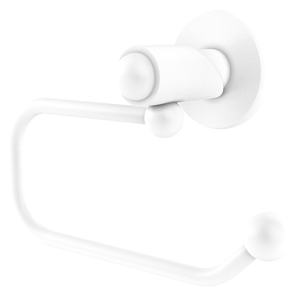 Allied Brass Soho Matte White Wall Mount Single Post Toilet Paper Holder