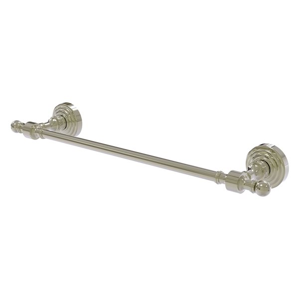 Allied Brass Retro Wave 18-in Polished Nickel Wall Mount Single Towel Bar