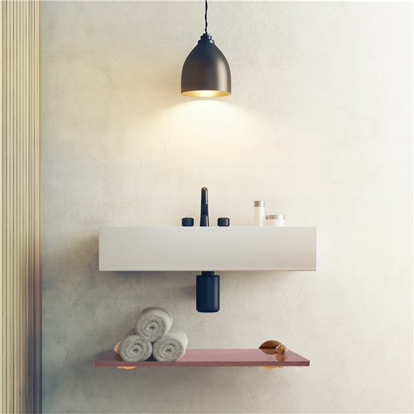 Allied Brass Southbeach 16-in Brushed Bronze Wood Wall Mount Bathroom Shelf