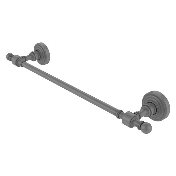 Allied Brass Retro Wave 36-in Matte Grey Wall Mount Single Towel Bar