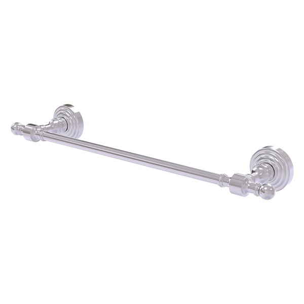 Allied Brass Retro Wave 24-in Satin Chrome Wall Mount Single Towel Bar