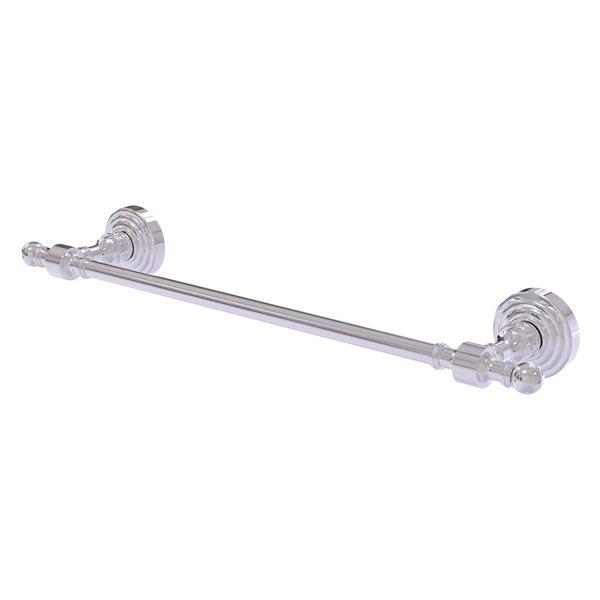 Allied Brass Retro Wave 30-in Polished Chrome Wall Mount Single Towel Bar