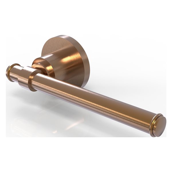 Allied Brass Brushed Bronze Washington Square Collection Euro Style Toilet Tissue Holder