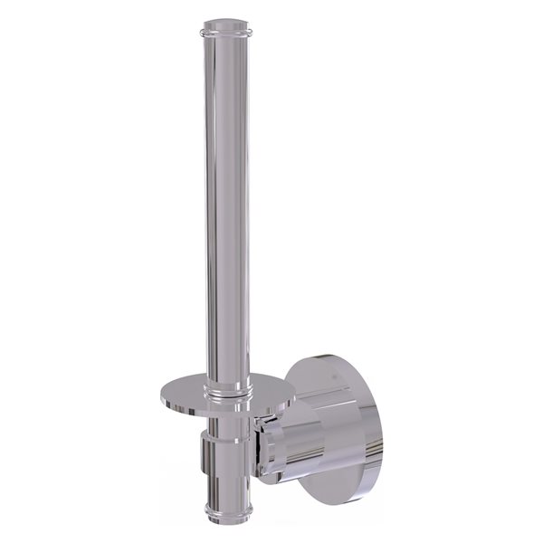 Allied Brass Polished Chrome Washington Square Collection Upright Toilet Tissue Holder