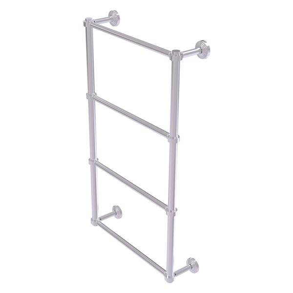 Allied Brass Waverly Place Satin Chrome 4 Tier 36-in Ladder Towel Bar