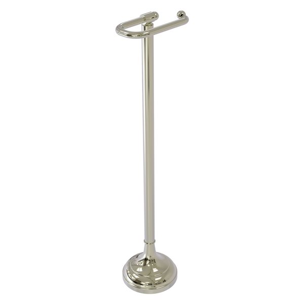 Allied Brass Freestanding European Style Toilet Tissue Holder in Polished Nickel