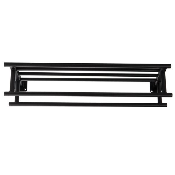 Mind Reader Black Wall Mount Towel Rack