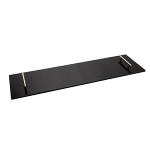 Mind Reader Black Acrylic Bathtub Caddy