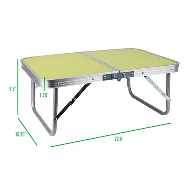 Mind Reader 15.74-in Green Traditional Adjustable Collapsible Lap Desk