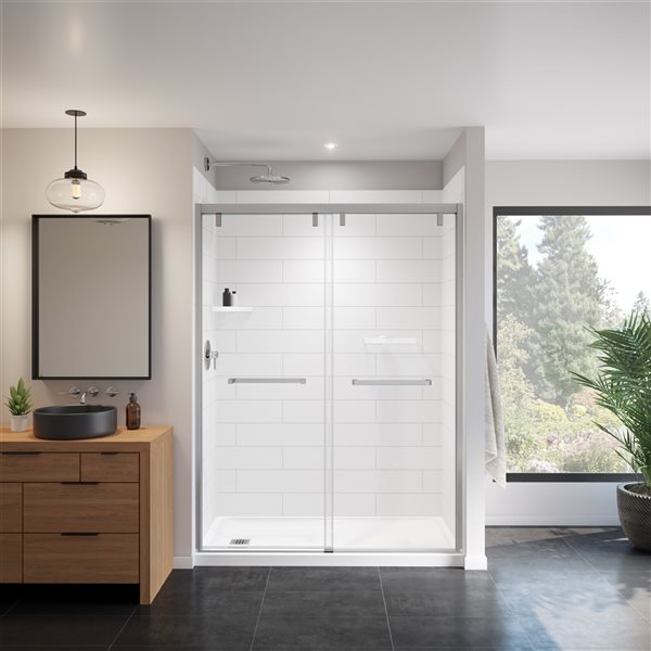 MAAX Denso 42-in x 84-in Matte White Shower Surround Side