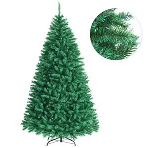 Costway 7-ft App-Controlled Pre-lit Christmas Tree Multicolour Lights with 15 Modes