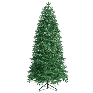 Costway 7-ft White Iridescent Tinsel Artificial Christmas Tree with 1156 Branch Tips