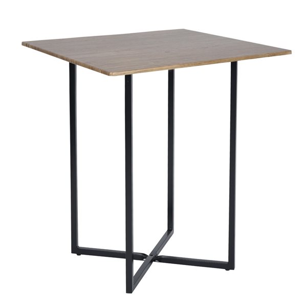 Homycasa Brown Square Dining Table with Stools 5Piece 0300200012254