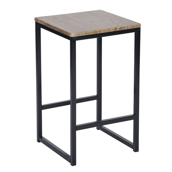 Homycasa Brown Square Dining Table with Stools 5Piece 0300200012254