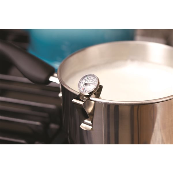 Thermomètre pour la fabrication du yogourt d’Euro Cuisine de 60 °F à 220 °F, rouge