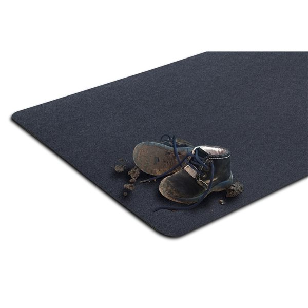 VersaTex 30-in x 48-in Vinyl Rectangle Black Multipurpose Mat