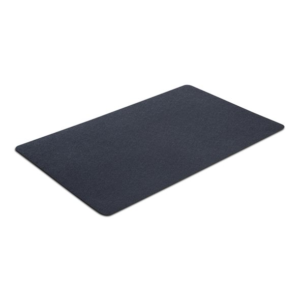 Tapis rectangulaire à usages multiples par VersaTex en vinyle noir de 30 po x 48 po