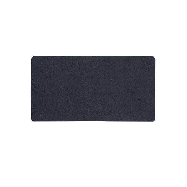 Tapis rectangulaire à usages multiples par VersaTex en vinyle noir de 24 po x 36 po