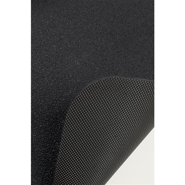 Tapis rectangulaire à usages multiples par VersaTex en vinyle noir de 24 po x 36 po