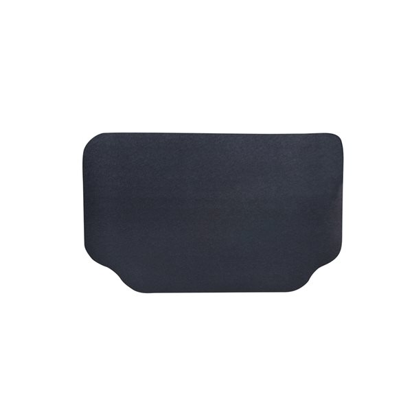 Tapis de protection rectangulaire pour barbecue par GrillTex en vinyle noir de 36 po x 50 po