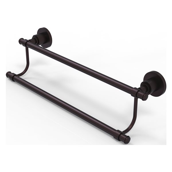 Allied Brass Washington Square Antique Bronze 30-in Double Towel Bar