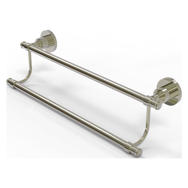 Allied Brass Washington Square Polished Nickel 18-in Double Towel Bar