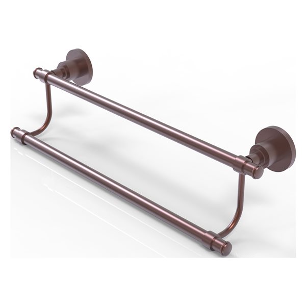 Allied Brass Washington Square Antique Copper 24-in Double Towel Bar