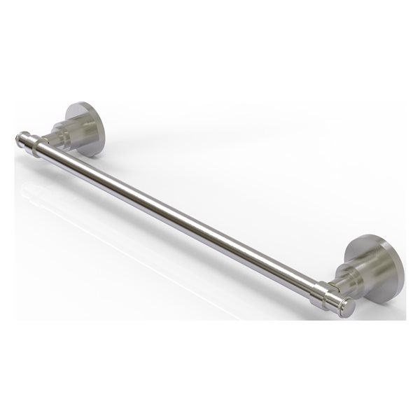 Allied Brass Washington Square Satin Nickel 30-in Towel Bar