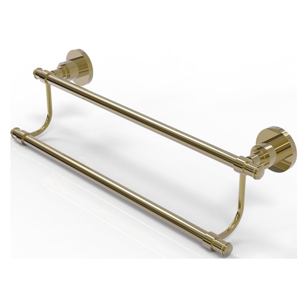 Allied Brass Washington Square Unlacquered Brass 36-in Double Towel Bar
