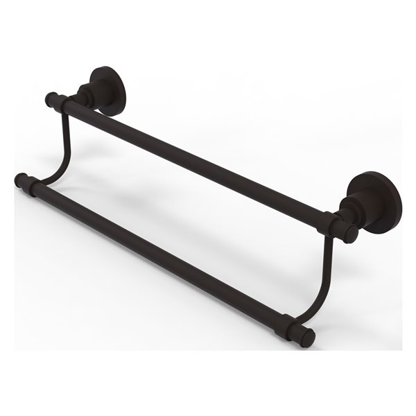 Allied Brass Washington Square Oil Rubbed Bronze 30-in Double Towel Bar ...