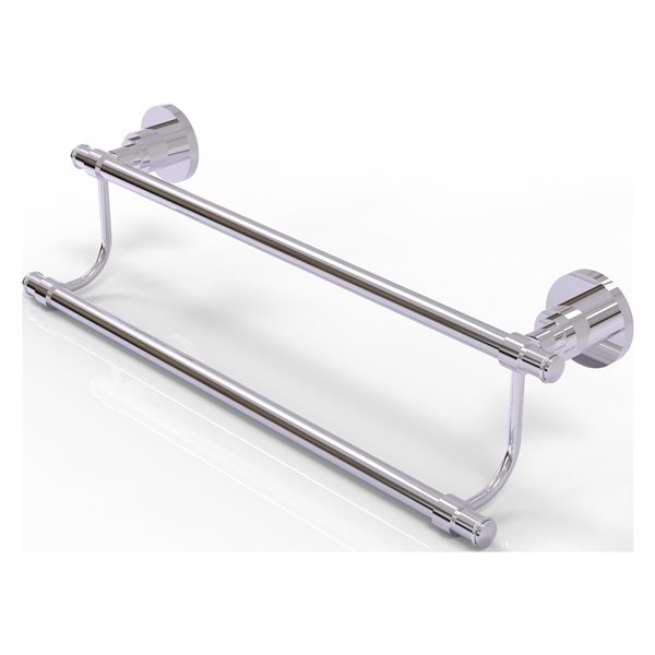 Allied Brass Washington Square Polished Chrome 30-in Double Towel Bar