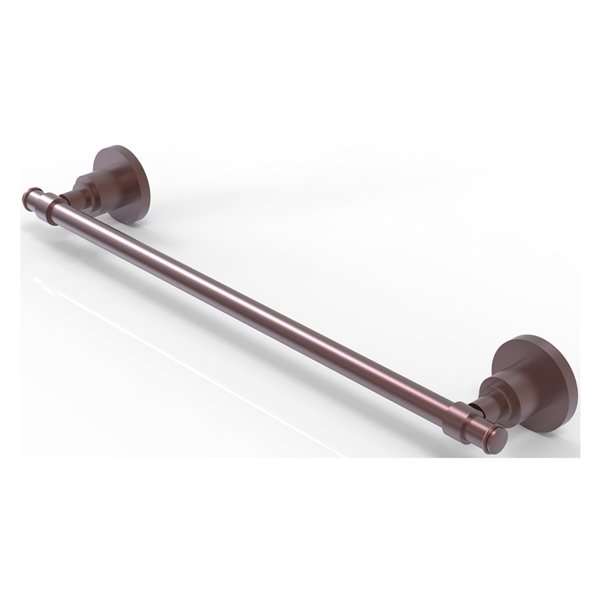 Allied Brass Washington Square Antique Copper 24-in Towel Bar