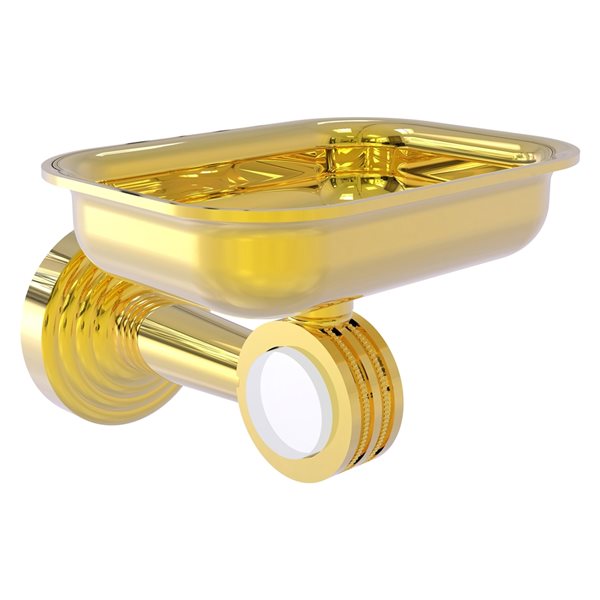 Allied Brass Pacific Beach Polished Brass Brass Soap Dish